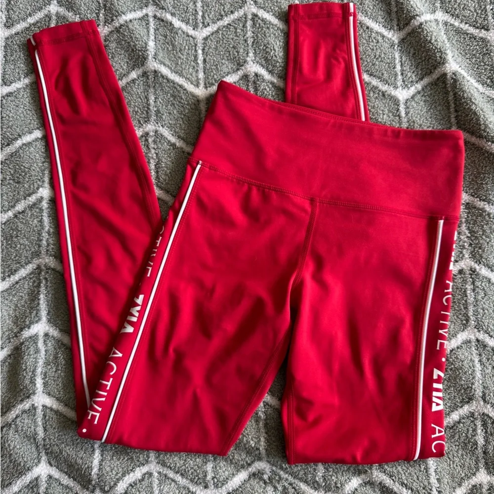 ZYIA Active logo leggings size 2 NWOT - Picture 2 of 7